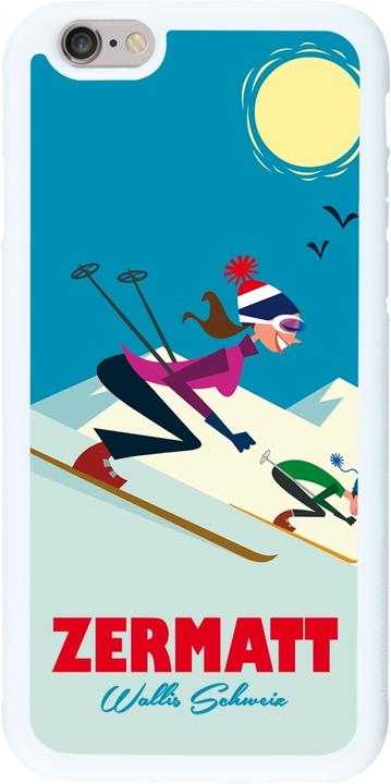 Image du produit PhoneLook Coque Silicone rigide blanc Zermatt Ski Downhill (Apple iPhone 6)