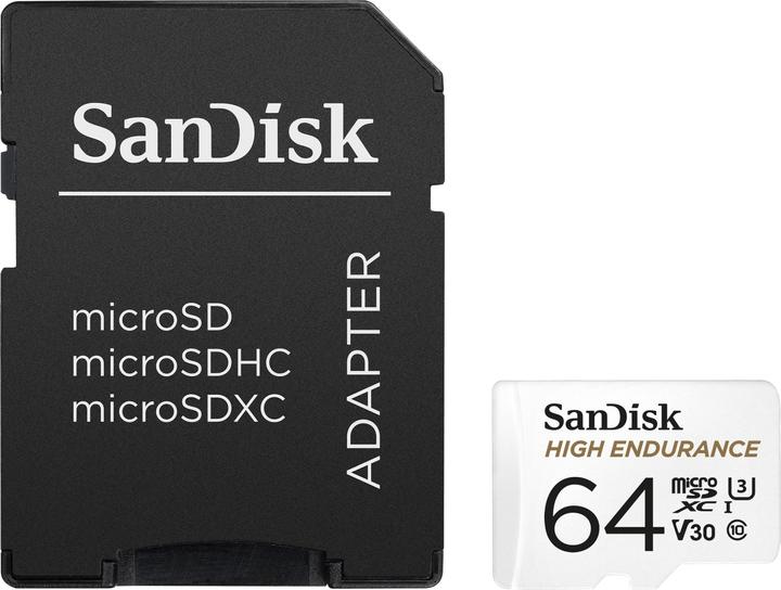 SanDisk High Endurance (64 GB, microSDXC, U3, UHS-I)