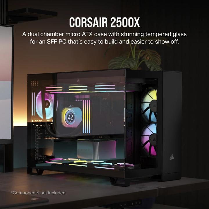 Actual product image Corsair 2500X (mATX, Mini-ITX)