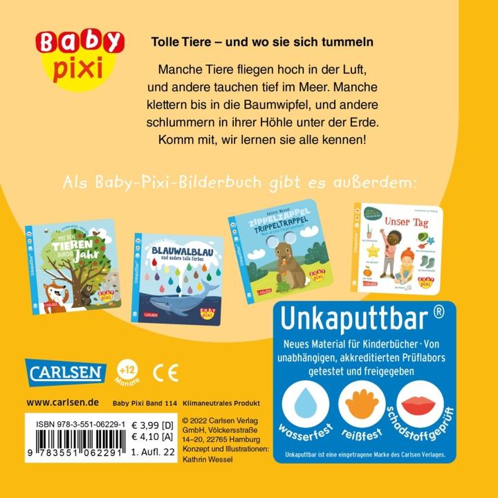 Image du produit Baby Pixi (incassable) 114 : Des animaux formidables (Allemand)