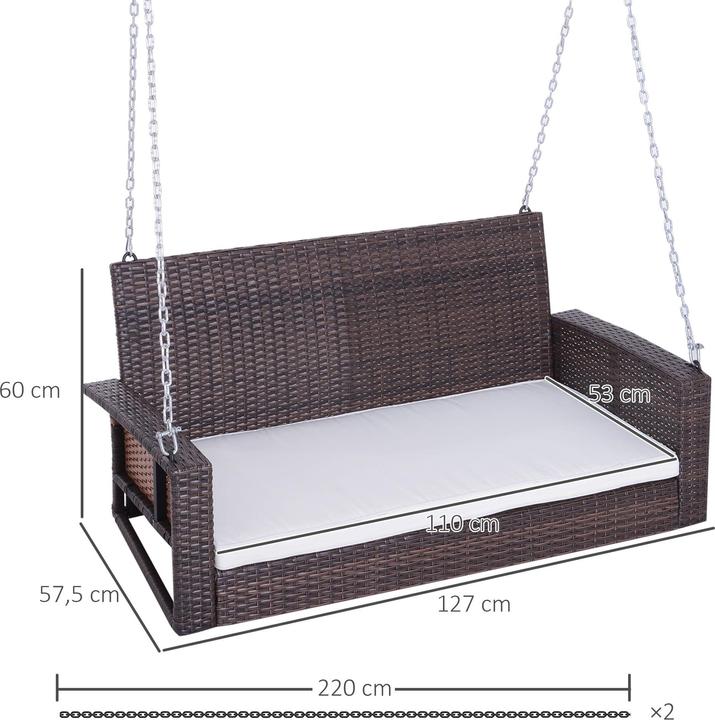 Image du produit Outsunny Balançoire hollywoodienne