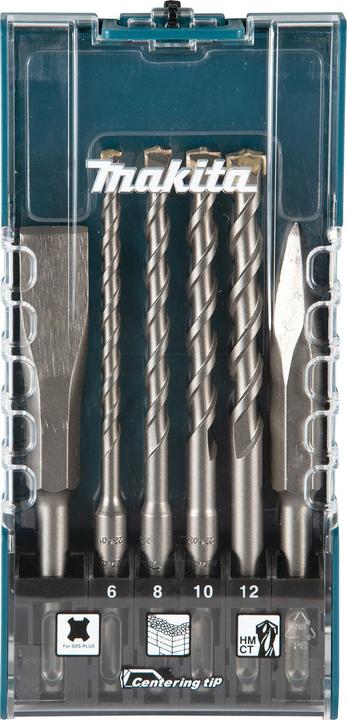 Actual product image Makita SDS+drill bit set 6 pcs. (100 mm)