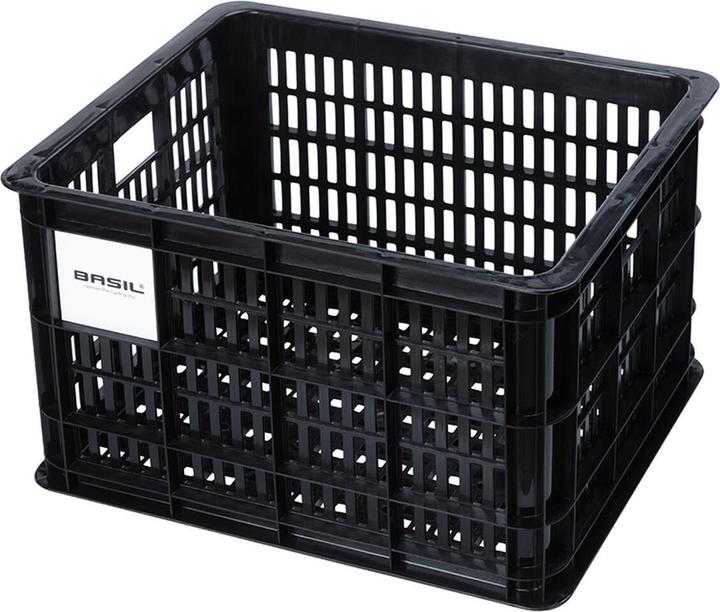 Actual product image Basil Bike box M, 29.5L, recycled plastic, black (29.50 l)