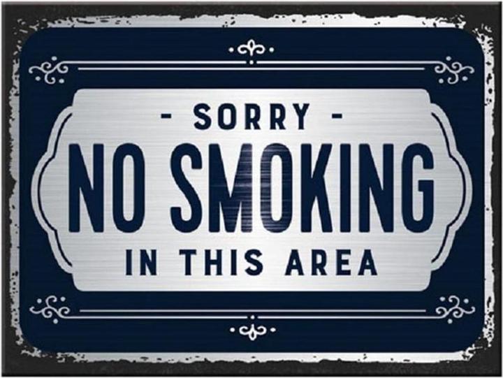 Produktbild Nostalgic-Art Merchandising Haftmagnet Sorry, No Smoking 1 Stück, Schwarz/Weiss (1 x)