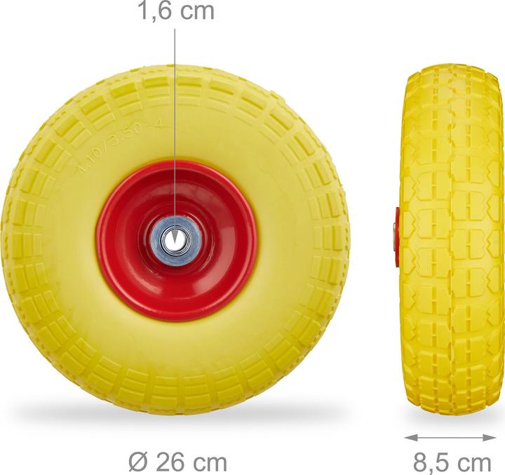 Produktbild Relaxdays Sackkarrenrad 4.1/3. (150 kg)