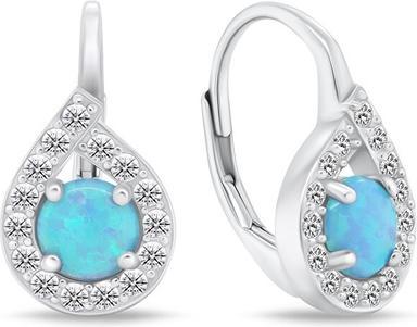 Produktbild Brilio Silver - Silver earrings withue opals EA753WLB