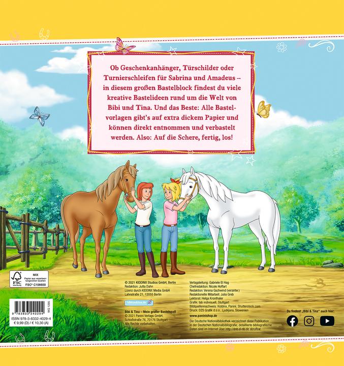 Produktbild Panini Bibi & Tina: Mein grosser Bastelspass (Deutsch, Panini, 2021)