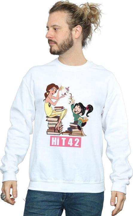 Actual product image Disney Mens Wreck It Ralph Belle And Vanellope Sweatshirt (XXL)