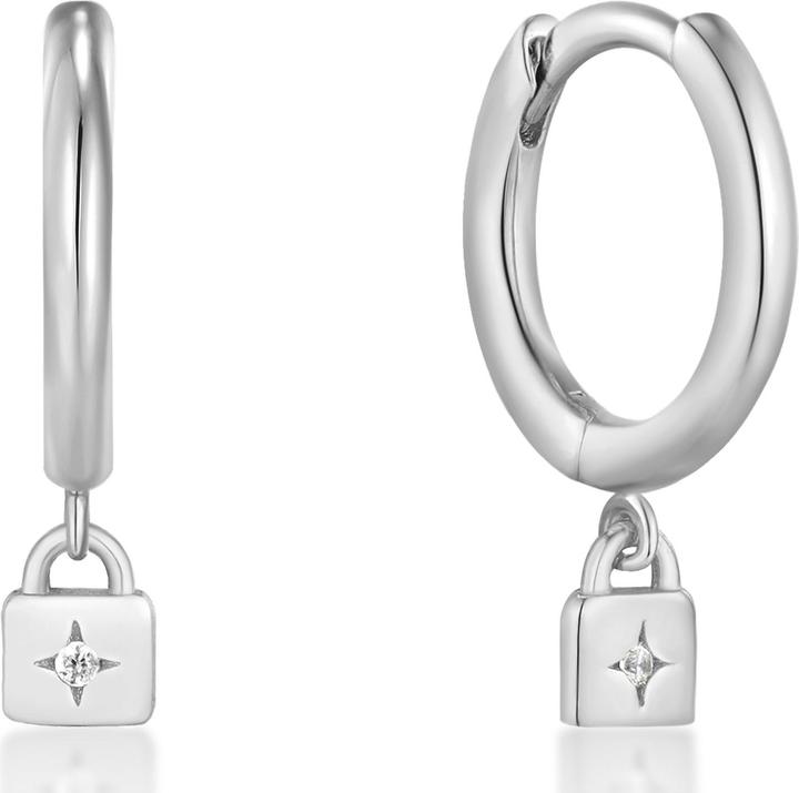 Image du produit Ania Haie Boucles d'oreilles Silver Padlock Huggie (Argent 925)
