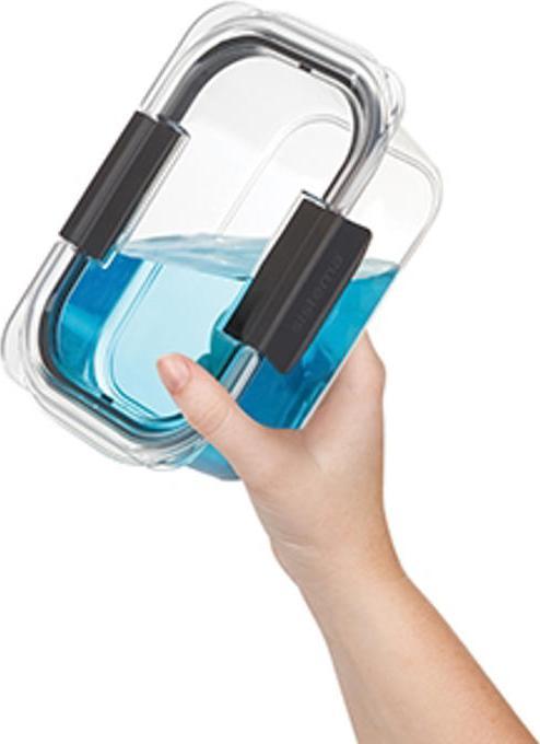 Image du produit Sistema Brilliance, Boîte, Rectangulaire, 0.92 L, Noir, Transparent, Nouvelle-Zélande, 200 mm (0.92 l)