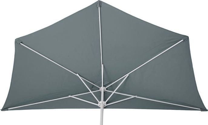 Image du produit Swisshandel24 Parasol alu semi-circulaire, demi-parasol balcon, UV 50+ 270cm anthracite sans support - 19663 (2.60 m)