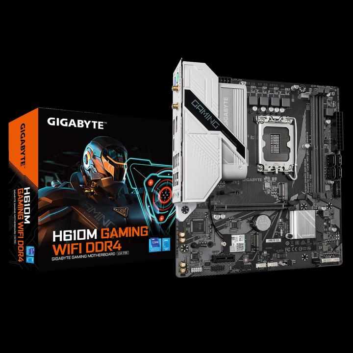 Actual product image Gigabyte H610M Gaming WIFI DDR4 (LGA 1700, Intel H610 Express, mATX)