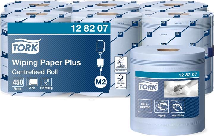 Tork Wiping Paper Centre Roll Blue 6x157 (6 x)