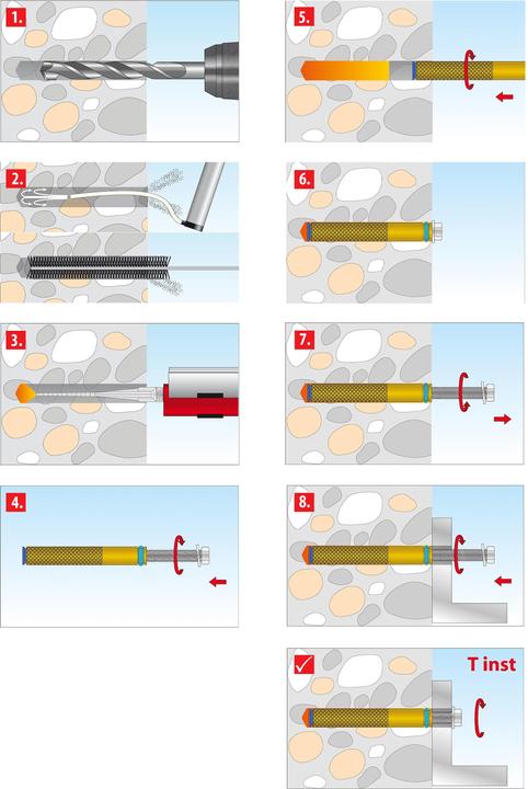 Immagine prodotto Tox Accessori per malte composite Liquix Impact M8x80 mm (10 pz.)