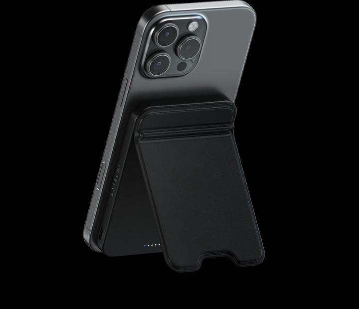 Actual product image Satechi OntheGo Magnetic Qi2 Powerbank Stand 5000 mAh Black (5000 mAh, 15 W)