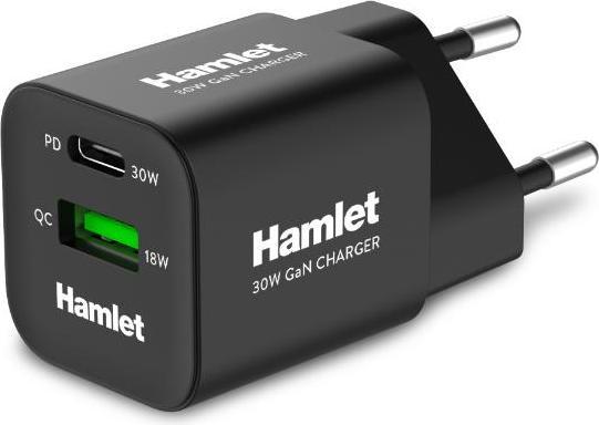 Hamlet Alimentatore da Parete Gan 30W (30 W)
