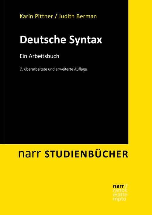 Image du produit Deutsche Syntax (Allemand, Karin Pittner, Judith Berman, 2021)