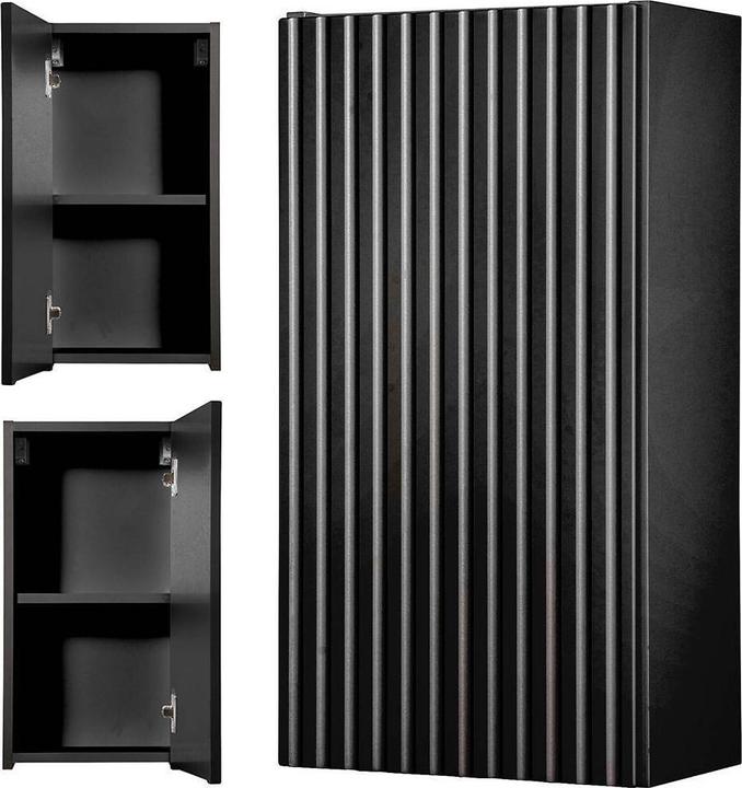Produktbild En.Casa Hängeschrank Newport 57x30x19 cm Schwarz