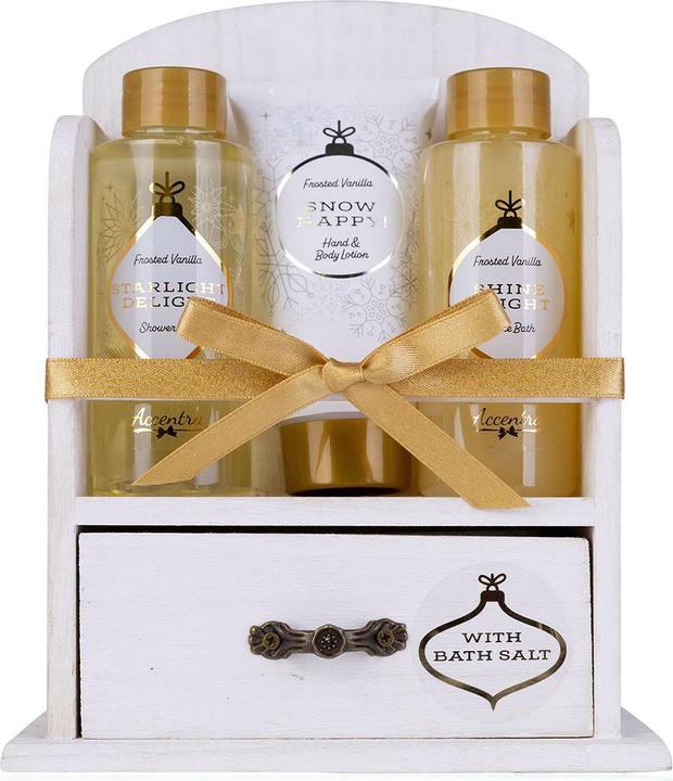Produktbild Accentra Geschenkset für Frauen WINTER MAGIC in schönen Holzschrank (Haarpflege set)