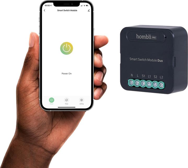Actual product image Hombli Smart Switch Module Duo (Switch actuator)