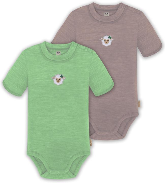 Normani 2er Set Baby Merino Kurzarmbody „Tihoi" - 9317