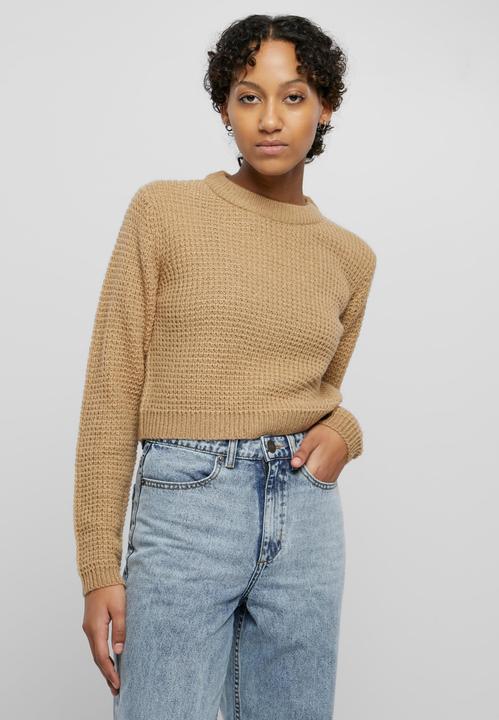Produktbild Urban Classics Ladies Short Waffle Sweater (L)