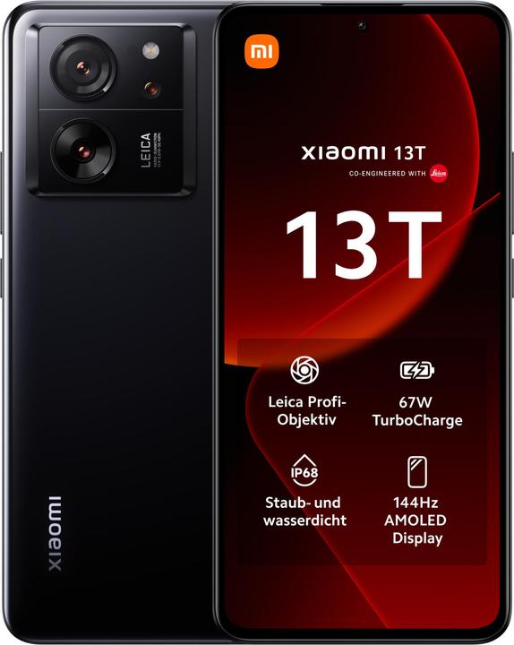 Xiaomi 13T (256 GB, Black, 6.67", Dual SIM, 50 Mpx, 5G)
