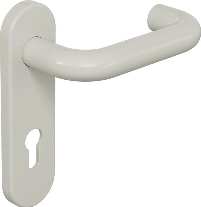 Actual product image Hewi Short plate set 111R01.110 97 Plastic 97 PZ rounded lever handle set (Door handle)