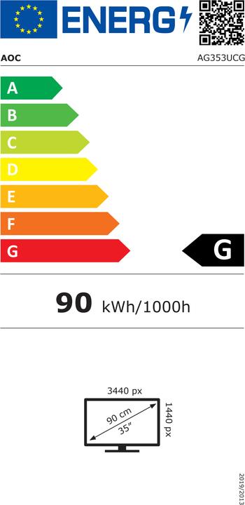 Energie-Label AOC AG353UCG (3440 x 1440 Pixel, 35")