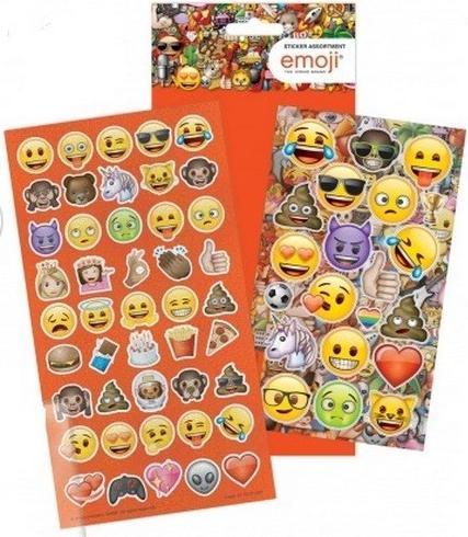 Actual product image Emoji Assorted Designs Sticker Sheet (Pack of 2)