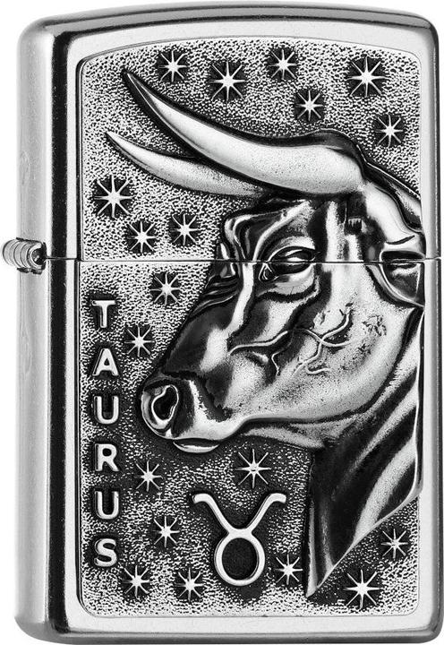 Actual product image Zippo New Star Sign Taurus Emblem