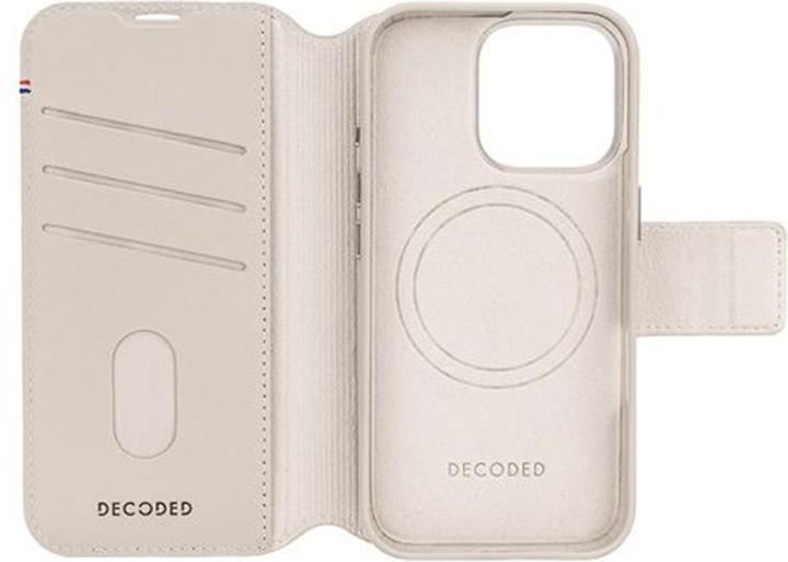 Image du produit Decoded Portefeuille en cuir détachable MagSafe avec étui pour iPhone 16 Pro - Rose (Apple iPhone 16 Pro)