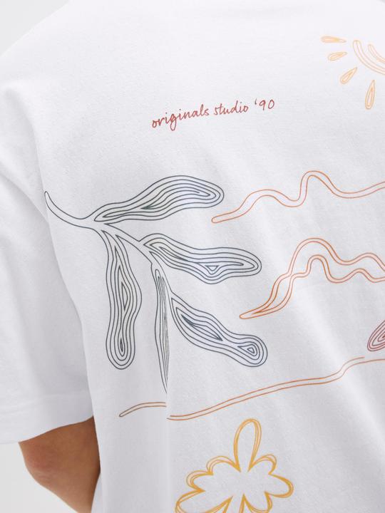 Produktbild Jack & Jones Rückenprint Rundhalsausschnitt T-shirt T-shirt (S)