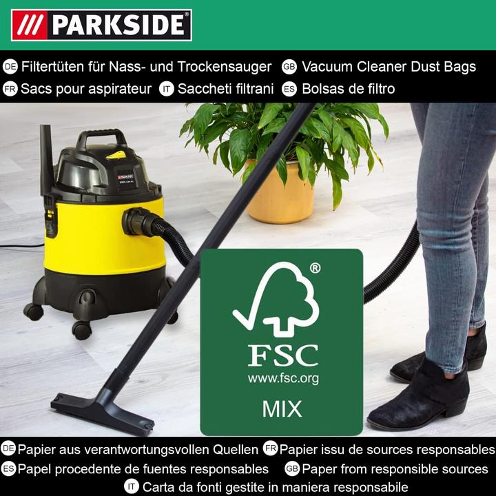 Image du produit Parkside Sacs filtres (10 x)