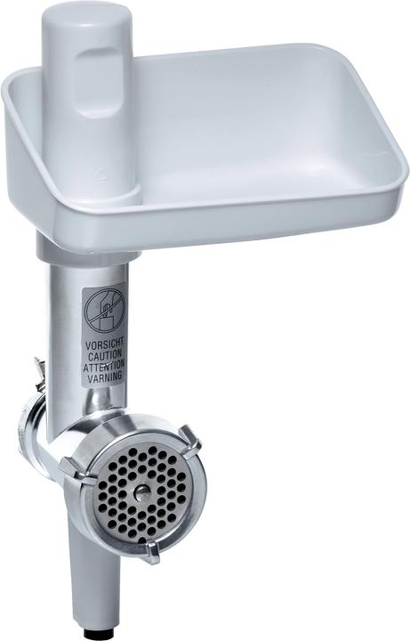 Produktbild Bosch Hausgeräte Fleischwolf-Aufsatz, Stopfer, Edelstahl Loch-Scheibe 4,5 mm, MUZ5FW1