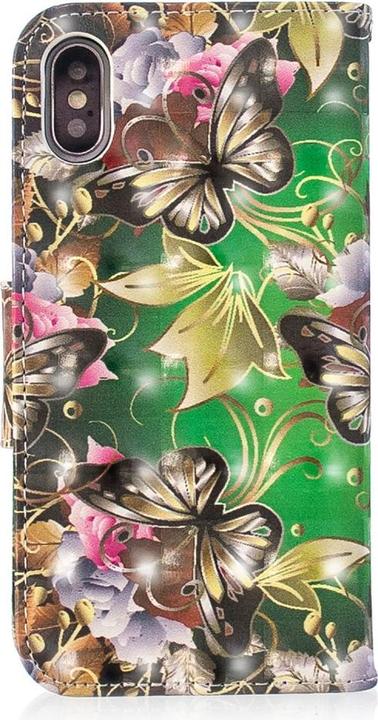 Immagine prodotto Cover-Discount Custodia per cellulare in pelle effetto glitter (Apple iPhone X, Apple iPhone XS)