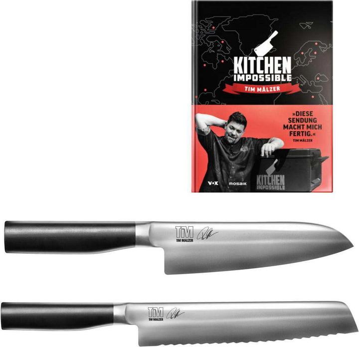 Actual product image Kai Kamagata Monster Set with Santoku (23 cm)