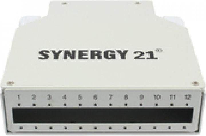 Actual product image Synergy 21 Fibre optic patch panel for DIN rail, 12xLC duplex/SC simplex sockets, without couplers, light