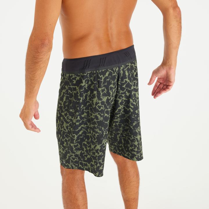 Immagine prodotto Olaian Boardshorts Surfen Herren lang 900 20" Morpho Army grün (40)