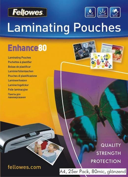 Actual product image Fellowes Enhance 80 (A4, 25 Piece, 80 µm)