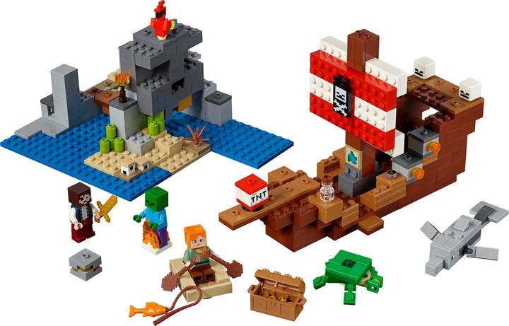 Productafbeelding LEGO Het avontuur van het piratenschip (21152, LEGO Minecraft)