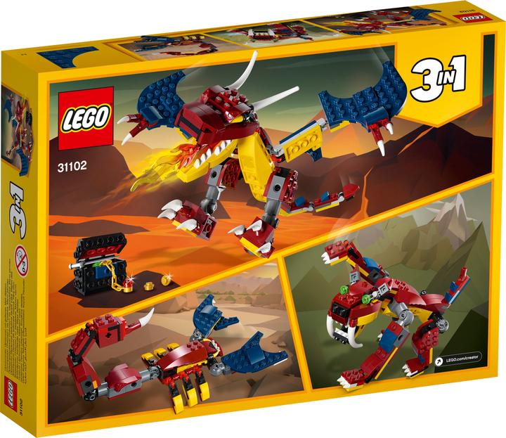 Produktbild LEGO Feuerdrache (31102, LEGO Creator 3-in-1)