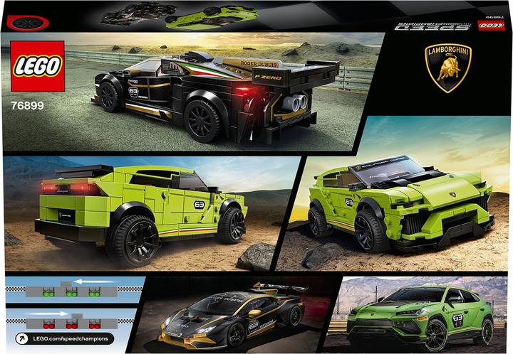 Actual product image LEGO Lamborghini Urus ST-X & Lamborghini Huracán Super Trofeo EVO (76899, LEGO Speed Champions)