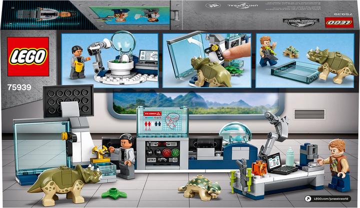 Actual product image LEGO Dr. Wu's lab: Outbreak of baby dinosaurs (75939, LEGO Jurassic World)