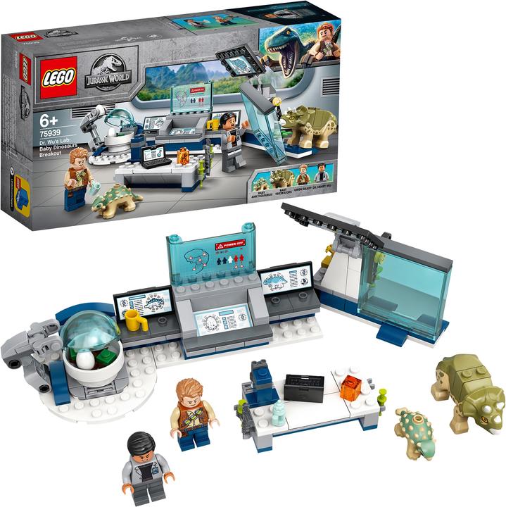 Actual product image LEGO Dr. Wu's lab: Outbreak of baby dinosaurs (75939, LEGO Jurassic World)