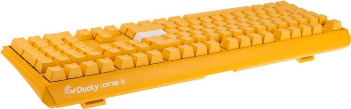 Actual product image Ducky One 3 Yellow Gaming Keyboard, RGB LED - MX-Clear (US) (US, Cable)