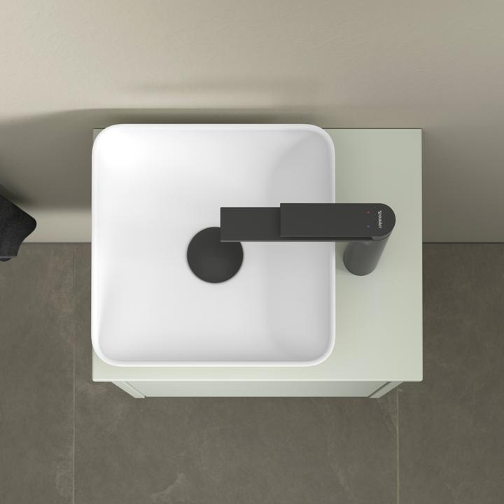 Actual product image Duravit Sivida countertop washbasin, angular, 300x300mm, without tap hole, without overflow (300 mm, 300 mm)