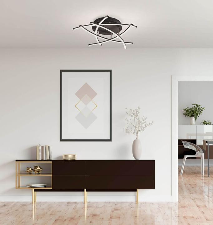 Actual product image Fischer & Honsel FISCHERLEUCHTEN LED ceiling light Cross 5-flame, creative design made of LED lights