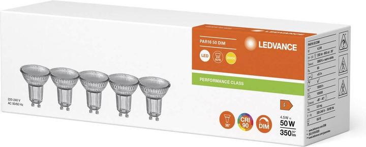 Actual product image Ledvance LED lamp set (GU10, 4.50 W, 350 lm, 1 x, F)