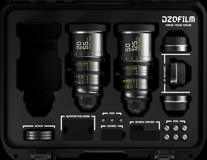 Image du produit Dzofilm Kit 2 objectifs Pictor Zoom (50-125/20-55 T2.8) (PL, Canon EF, APS-C / DX)
